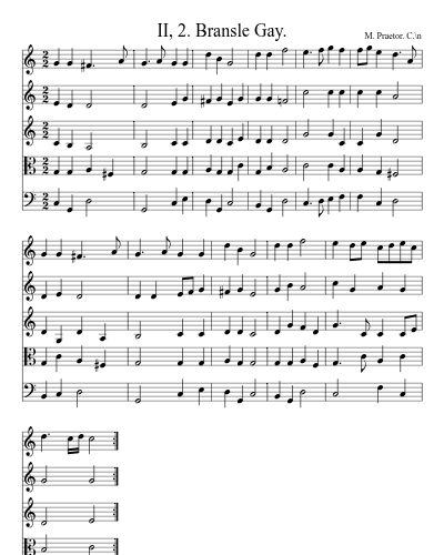 II, 2. Bransle Gay.