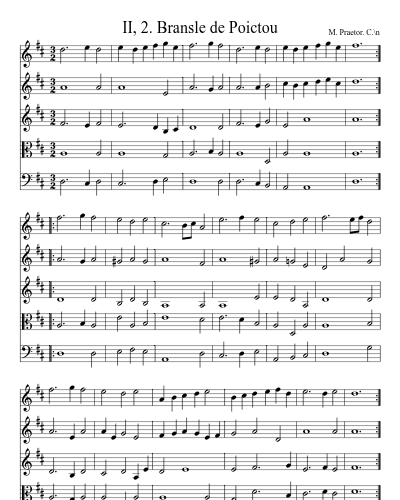 II, 2. Bransle de Poictou