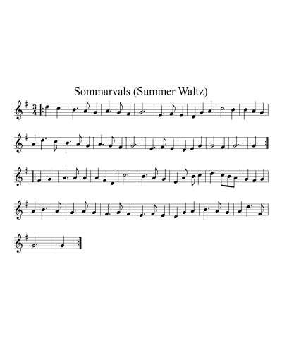 Sommarvals (Summer Waltz)