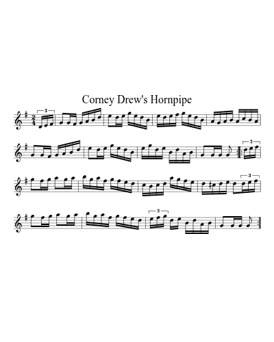 Corney Drew's Hornpipe (Version 2)