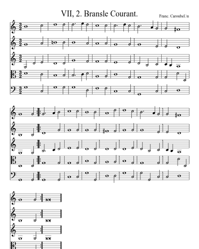 VII, 2. Bransle Courant. preview