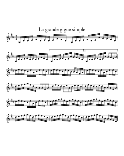 La Grande gigue simple (Version 4)