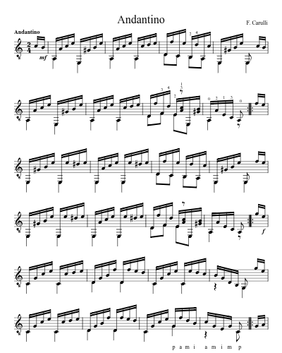 Andantino preview