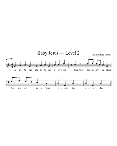 Baby Jesus — Level 2
