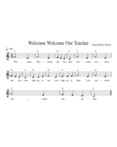 Welcome Welcome Our Teacher preview