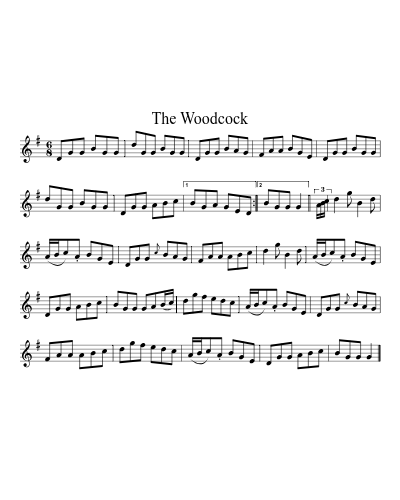 The Woodcock (Version 4) sheet music preview