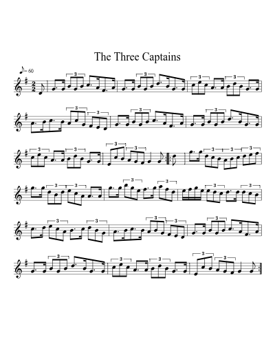 The three captains (Version 2) sheet music preview
