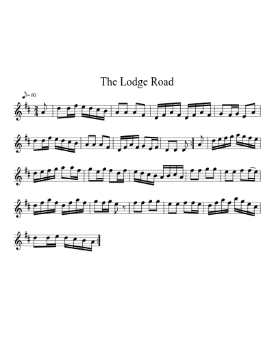 The Lodge Road sheet music preview