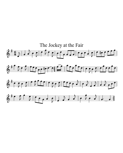 The Jockey at the Fair sheet music preview