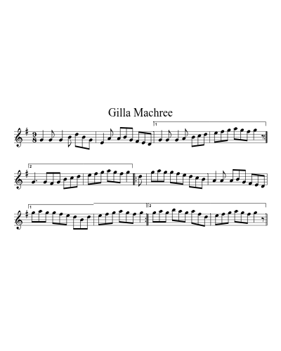 Gilla Machree preview