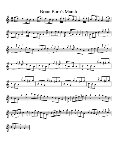 Brian Boru's march (Version 2)