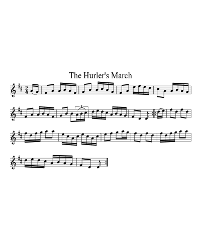 The Hurler's March sheet music preview