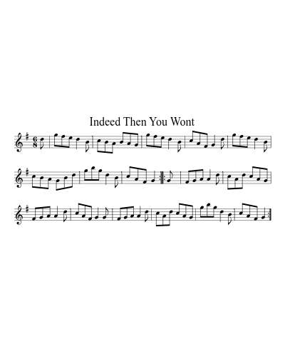 Indeed Then You Wont