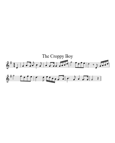The Croppy Boy sheet music preview