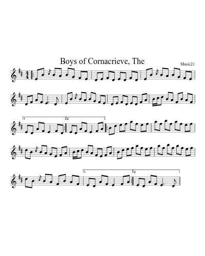 Boys of Cornacrieve, The