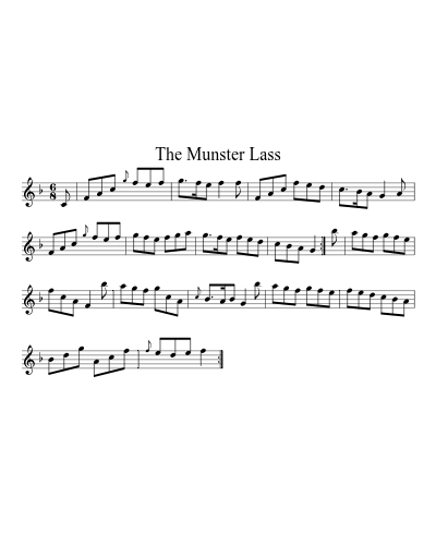 The Munster Lass (Version 2) sheet music preview
