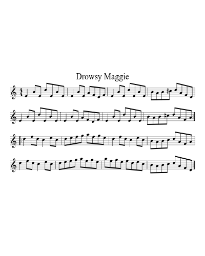 Drowsy Maggie (Version 4) sheet music preview
