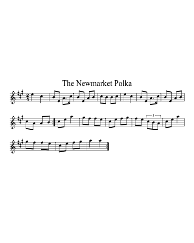 The Newmarket Polka sheet music preview