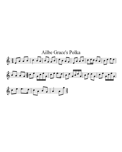 Ailbe Grace's Polka sheet music preview