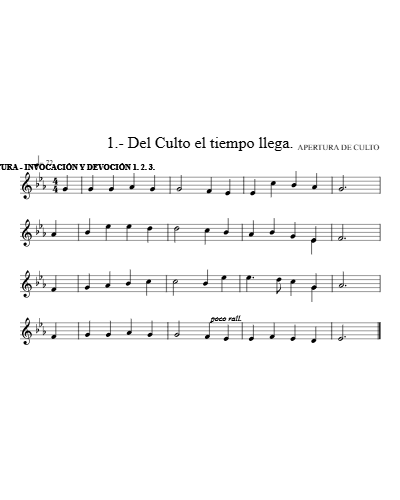 1.- Del Culto el tiempo llega. preview