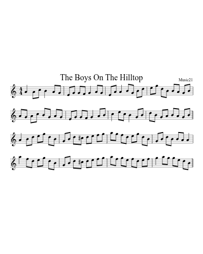 The Boys On The Hilltop preview