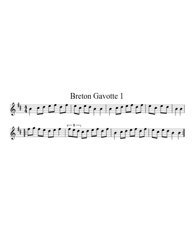 Breton Gavotte 1
