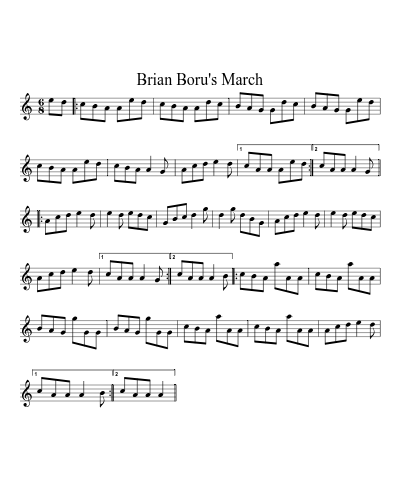 Brian Boru's march (Version 3)