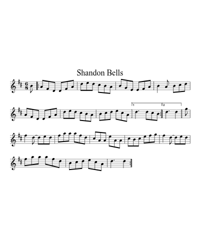 Shandon Bells (Version 4) sheet music preview