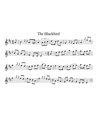 The Blackbird (Version 6) sheet music preview