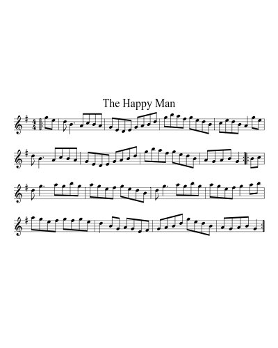The Happy Man (Version 2) sheet music preview