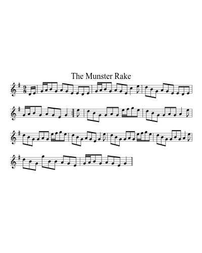 The Munster Rake sheet music preview