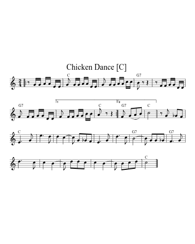 Chicken Dance  [C]