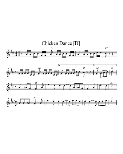 Chicken Dance  [D]