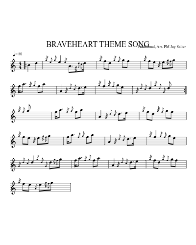 BRAVEHEART THEME SONG