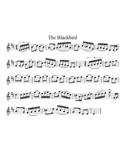 The Blackbird (Version 7) sheet music preview
