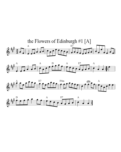 the Flowers of Edinburgh #1   [A] sheet music preview