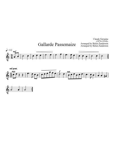 Gallarde Passemaize preview