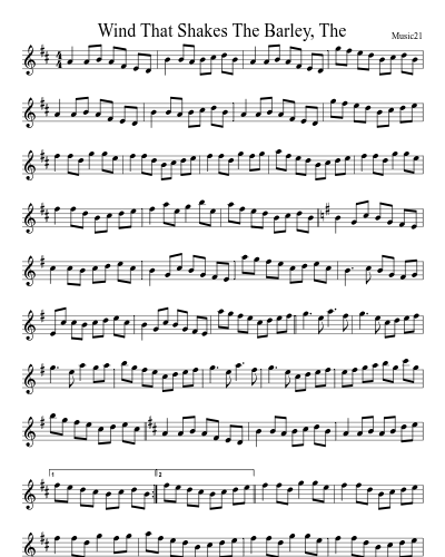 Wind That Shakes The Barley, The (Britches Full Of Stitches The)