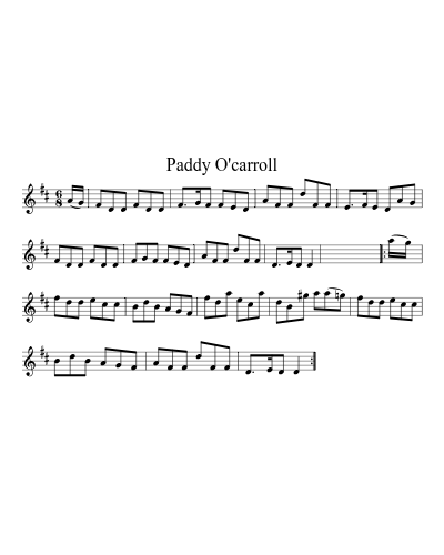 Paddy O'Carroll (Version 2)