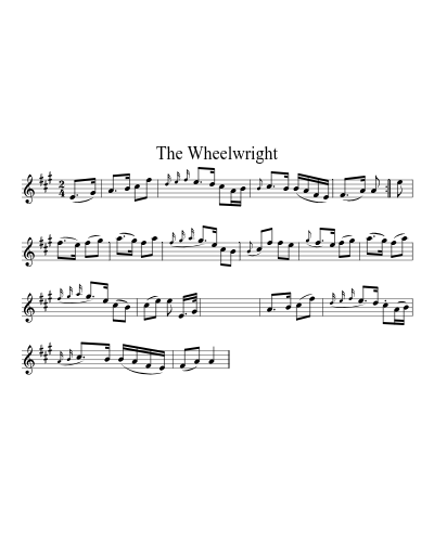 The Wheelwright sheet music preview