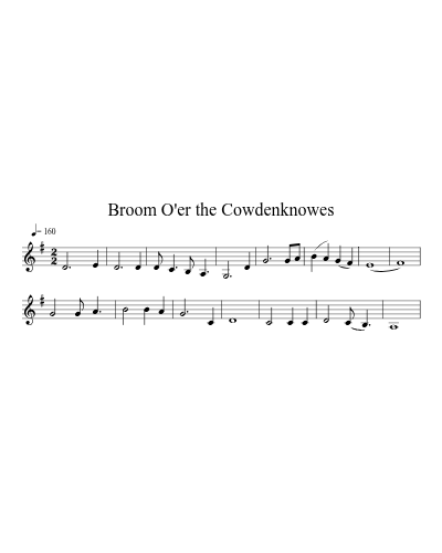 Broom O'er the Cowdenknowes (Version 2) preview