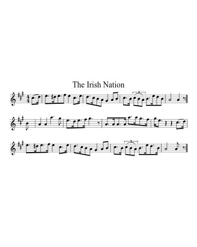 The Irish Nation sheet music preview