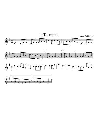 Le Tourment (Version 2)