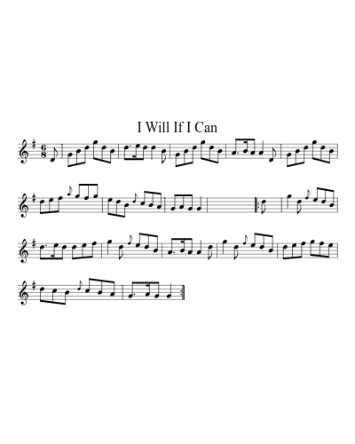 I Will If I Can (Version 3) preview