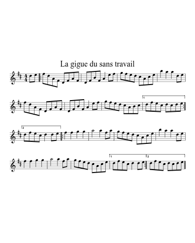 La gigue du sans travail