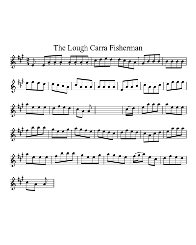 The Lough Carra Fisherman sheet music preview
