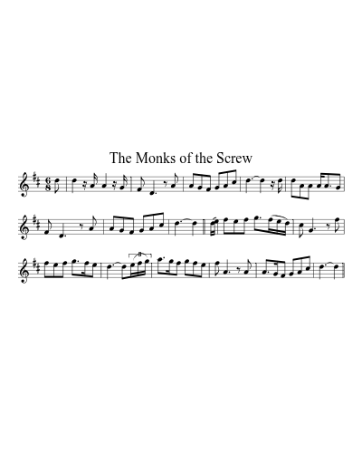 The Monks of the Screw sheet music preview