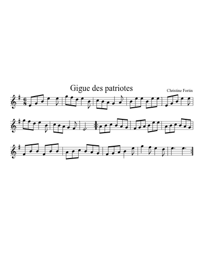 Gigue des patriotes