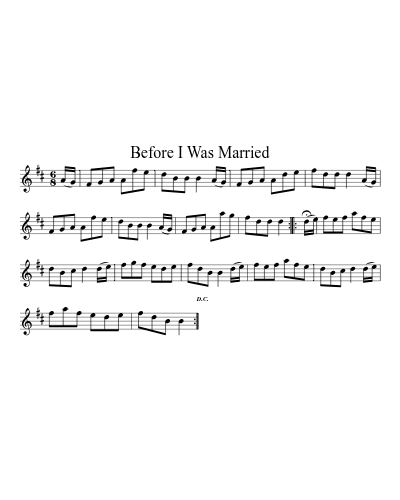 Before I Was Married (Version 2)