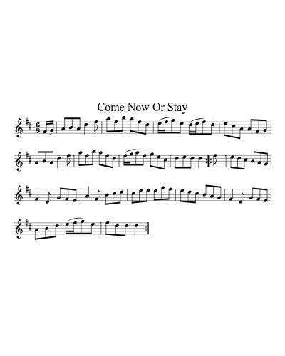 Come Now Or Stay (Version 2)